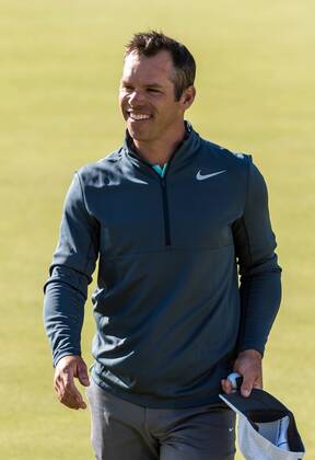 20th July 2017, Royal Birkdale Golf Club, Southport, England; The 146th Open Golf Championship, First round; Paul Casey (ENG) smiles as he leaves the green on the 18th hole xDavidxBlunsdenx  ActionPlus11904428