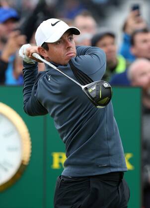 21st July 2017, Royal Birkdale Golf Club, Southport, England; The 146th Open Golf Championship, second round; Rory McIlroy (NI) follows the flight of his drive from the tee on the par five 15th hole xDavidxBlunsdenx  ActionPlus11904460
