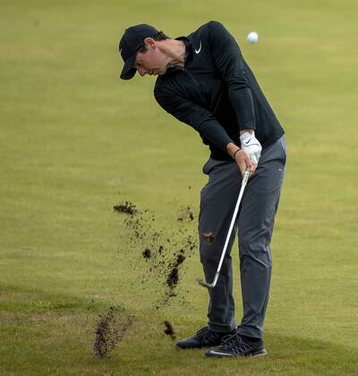 Rory McIlroy hits on the 1st at the 146th Open Championship at Royal Birkdale Golf Club, Southport, England on July 22, 2017.  LON2017072202 HUGOxPHILPOTT