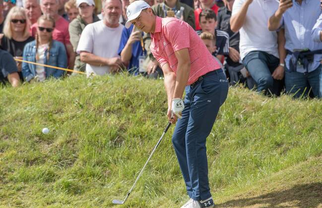 Jordan Speith at the 146th Open Championship at Royal Birkdale Golf Club, Southport, England on July 22, 2017.  LON20170723346 HugoxPhilpott