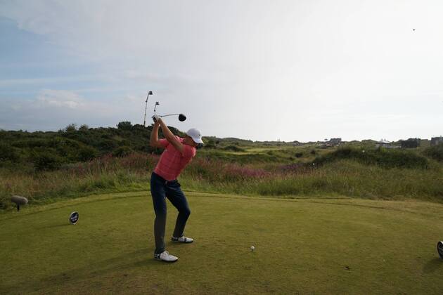 Jordan Spieth (USA), JULY 22, 2017 - Golf : Jordan Spieth of the United States on the 16th hole during the third round of the 146th British Open Golf Championship at Royal Birkdale Golf Club in Southport, Merseyside, England. NOxTHIRDxPARTYxSALES.  (waha020971)
