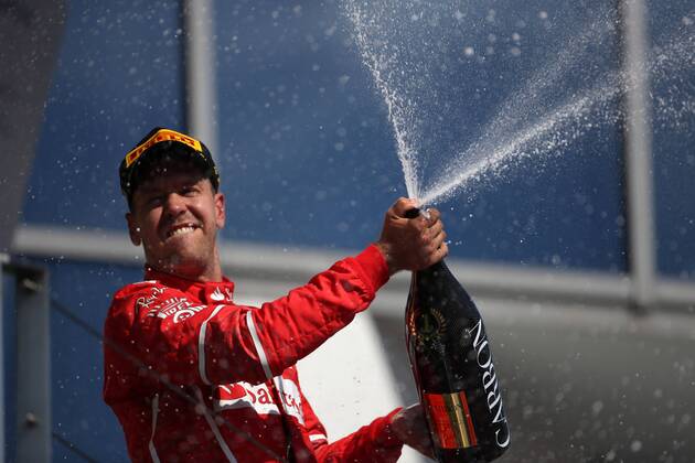 Hungarian Grand Prix, Hungaroring 27 - 30 July 2017 30.07.2017 - Race, Sebastian Vettel (GER) Scuderia Ferrari SF70H race winner 