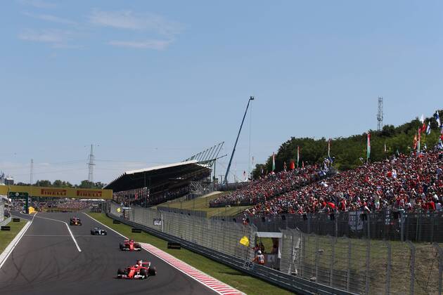 Hungarian Grand Prix, Hungaroring 27 - 30 July 2017 Sebastian Vettel (GER) Scuderia Ferrari SF70H leads Kimi Raikkonen (FIN) Scuderia Ferrari SF70H 30.07.2017 - Race, 