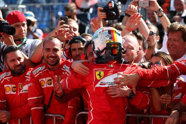 Hungarian Grand Prix, Hungaroring 27 - 30 July 2017 Hungarian Grand Prix, Hungaroring 27 - 30 July 2017 30.07.2017 - Race, Sebastian Vettel (GER) Scuderia Ferrari SF70H race winner 