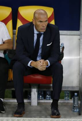Final de la Supercopa de Europa entre el Real Madrid y el Manchester United ManU En la imagen, Zidane. 2017 UEFA Super Cup final match between Real Madrid and Manchester United. In this picture, Zidane. xÃngelxRiverox