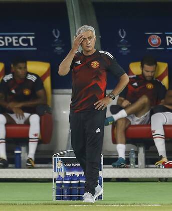 Final de la Supercopa de Europa entre el Real Madrid y el Manchester United ManU En la imagen, Mourinho. 2017 UEFA Super Cup final match between Real Madrid and Manchester United. In this picture, Mourinho. xÃngelxRiverox