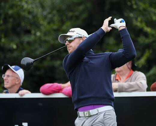 August 10th 2017, Galgorm Castle Golf Club, Galgorm, Northern Ireland; Northern Ireland Open, 1st Round; Jens Dantorp (SWE) plays his tee shot from the 1st xNigelxCookex  ActionPlus11914082