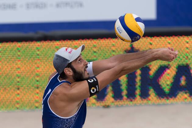 2017 CEV Beach volleyball Beachvolleyball European Championship EM Europameisterschaft Final Jurmala am 19.08.2017 Paolo NICOLAI (ITA); 2017 CEV Beach Volleyball European Championship Final Jurmala am 19.08.2017, Jurmala (Lettland). xPWx