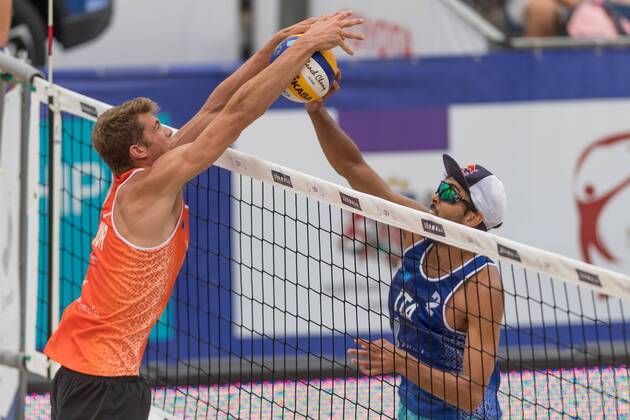 2017 CEV Beach volleyball Beachvolleyball European Championship EM Europameisterschaft Final Jurmala am 19.08.2017 Daniele LUPO (ITA); 2017 CEV Beach Volleyball European Championship Final Jurmala am 19.08.2017, Jurmala (Lettland). xPWx