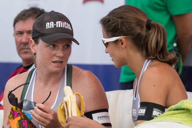 2017 CEV Beach volleyball Beachvolleyball European Championship EM Europameisterschaft Final Jurmala am 19.08.2017 Julia SUDE (GER), Chantal LABOUREUR (GER); 2017 CEV Beach Volleyball European Championship Final Jurmala am 19.08.2017, Jurmala (Lettland). xPWx