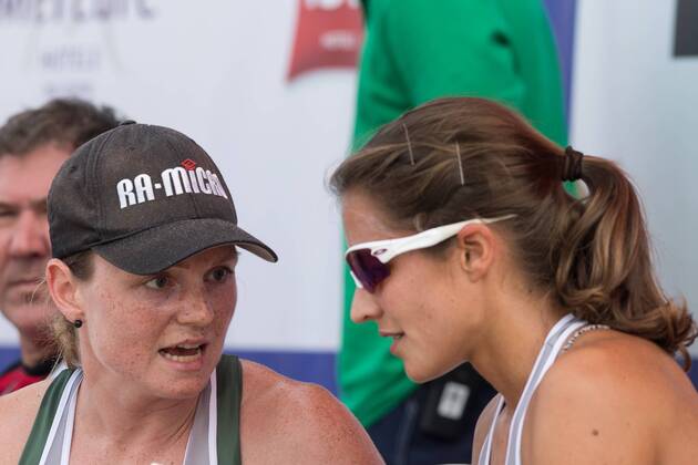 2017 CEV Beach volleyball Beachvolleyball European Championship EM Europameisterschaft Final Jurmala am 19.08.2017 Julia SUDE (GER), Chantal LABOUREUR (GER); 2017 CEV Beach Volleyball European Championship Final Jurmala am 19.08.2017, Jurmala (Lettland). xPWx