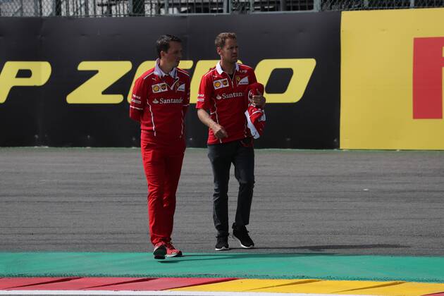 24.08.2017 - Sebastian Vettel (GER) Scuderia Ferrari SF70H Belgian Grand Prix, Spa-Francorchamps 24 - 27 August 2017 24.08.2017 - Sebastian Vettel (GER) Scuderia Ferrari SF70H