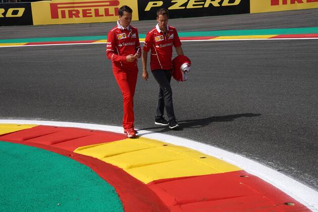 24.08.2017 - Sebastian Vettel (GER) Scuderia Ferrari SF70H Belgian Grand Prix, Spa-Francorchamps 24 - 27 August 2017 24.08.2017 - Sebastian Vettel (GER) Scuderia Ferrari SF70H
