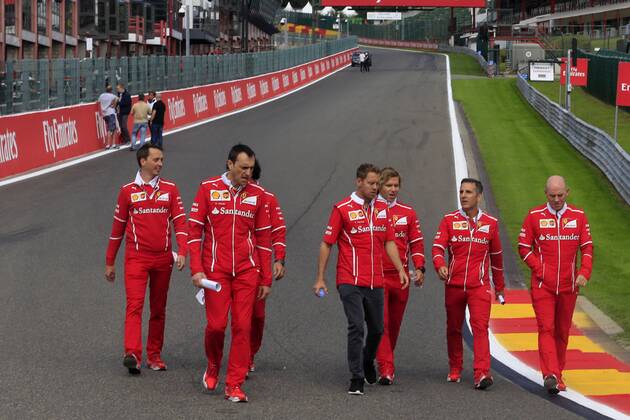 24.08.2017 - Sebastian Vettel (GER) Scuderia Ferrari SF70H Belgian Grand Prix, Spa-Francorchamps 24 - 27 August 2017 24.08.2017 - Sebastian Vettel (GER) Scuderia Ferrari SF70H