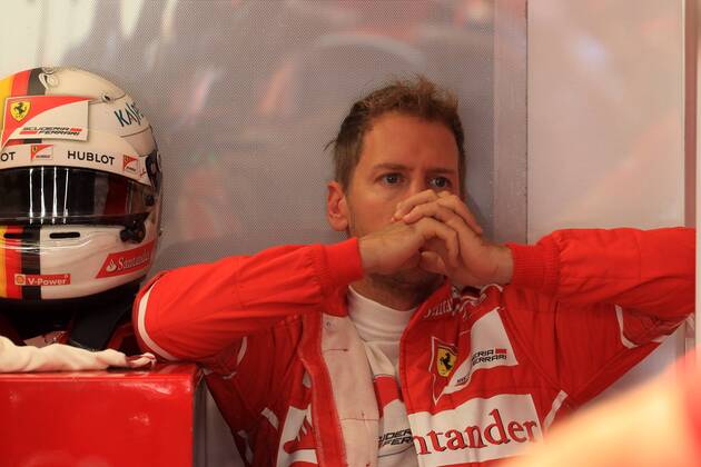 25.08.2017 - Free Practice 1, Sebastian Vettel (GER) Scuderia Ferrari SF70H Belgian Grand Prix, Spa-Francorchamps 24 - 27 August 2017 25.08.2017 - Free Practice 1, Sebastian Vettel (GER) Scuderia Ferrari SF70H 