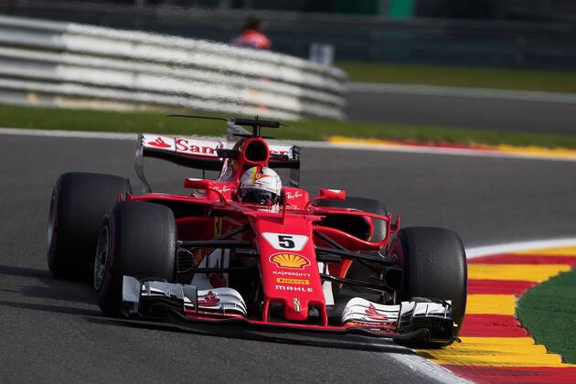 Sebastian Vettel, Scuderia Ferrari, formula 1 GP, Belgien in Spa, 25.08.2017 Photo:mspb Alonso Sebastian Vettel, formula 1 GP, Belgien