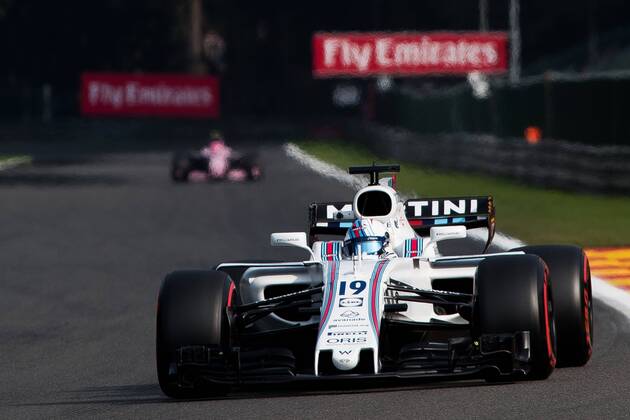 25th August 2017, Circuit de Spa-Francorchamps, Belgium; Belgium Grand Prix, Friday Practice; Felipe MASSA from Brazil of Team Williams Martini Racing, Williams FW40, Mercedes-Benz M08 Hybrid, EQ Power+ during the FP1 xEricxAlonsox  ActionPlus11920258