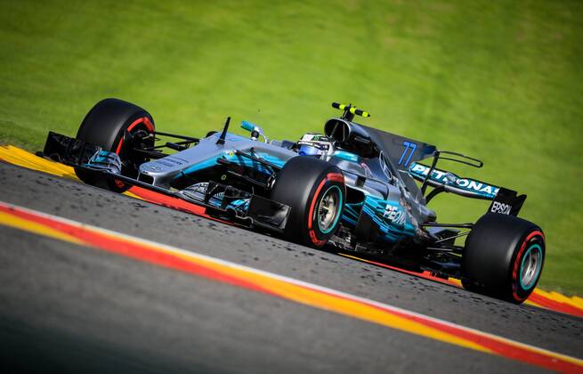 Spa 25 08 2017 Formule 1 GP F1 Belgique Vendredi Essais 1 Bottas Nâˆž77 Mercedes FORMULE 1 : Grand Prix de Belgique - Essais - Spa-Francorchamps - 24-25 08 2017 PHOTONEWS PANORAMIC 