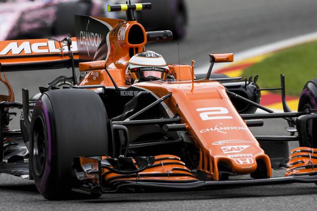 August 25, 2017 - Spa, Belgium - 02 VANDOORNE Stoffel from Belgium of McLaren Honda during the Formula One Belgian Grand Prix at Circuit de Spa-Francorchamps on August 25, 2017 in Spa, Belgium. F1 Grand Prix of Belgium - Practice - ZUMAn230 20170825_zaa_n230_186 Copyright: xXavierxBonillax