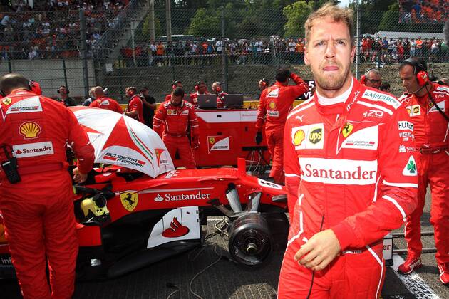 27.08.2017 - Race, Sebastian Vettel (GER) Scuderia Ferrari SF70H Belgian Grand Prix, Spa-Francorchamps 24 - 27 August 2017 27.08.2017 - Race, Sebastian Vettel (GER) Scuderia Ferrari SF70H 