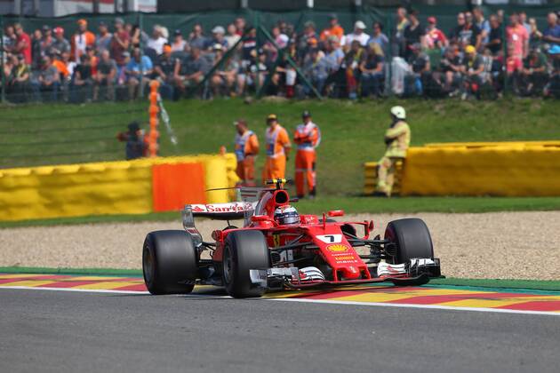 27.08.2017 - Race, Kimi Raikkonen (FIN) Scuderia Ferrari SF70H Belgian Grand Prix, Spa-Francorchamps 24 - 27 August 2017 27.08.2017 - Race, Kimi Raikkonen (FIN) Scuderia Ferrari SF70H 