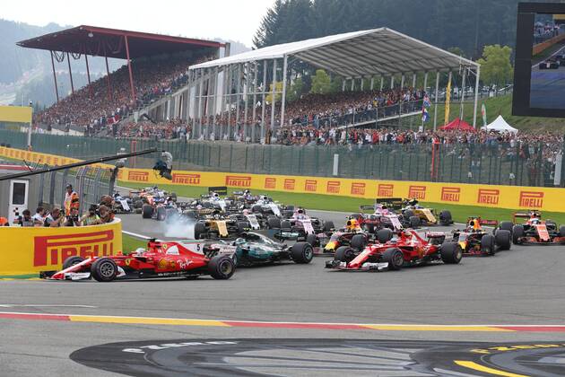 Start F1 GP Belgien, Grosser Preis von Belgien 2017, Rennen, Motorsport, Formel 1, 27.08.2017, Spa-Francorchamps Copyright: xEIBNER JERRYxANDREx EP_JAE