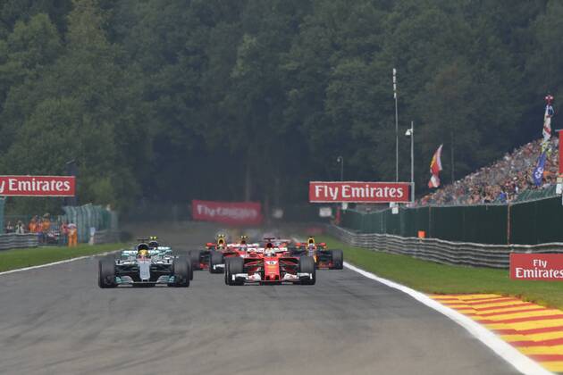 Start F1 GP Belgien, Grosser Preis von Belgien 2017, Rennen, Motorsport, Formel 1, 27.08.2017, Spa-Francorchamps Copyright: xEIBNER JERRYxANDREx EP_JAE