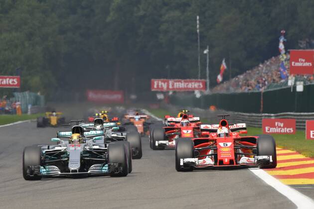 Start F1 GP Belgien, Grosser Preis von Belgien 2017, Rennen, Motorsport, Formel 1, 27.08.2017, Spa-Francorchamps Copyright: xEIBNER JERRYxANDREx EP_JAE
