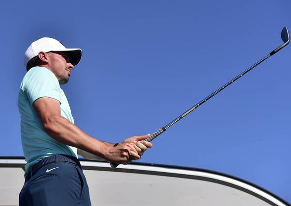 Golf player PAUL PETERSON of USA plays his ball during exhibition prior to the Czech Masters European Tour tournament in Prague, Czech Republic, August 29, 2017. (CTKxPhoto RomanxVondrous) CTKPhotoP201708290801801  vnd 8