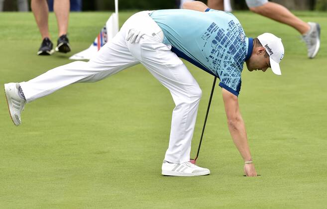 Golf player MARTIN KAYMER of Germany plays his ball during the Czech Masters European Tour tournament in Vysoky Ujezd near Prague, Czech Republic, August 31, 2017. (CTKxPhoto RomanxVondrous) CTKPhotoP201708310879001  vnd 7