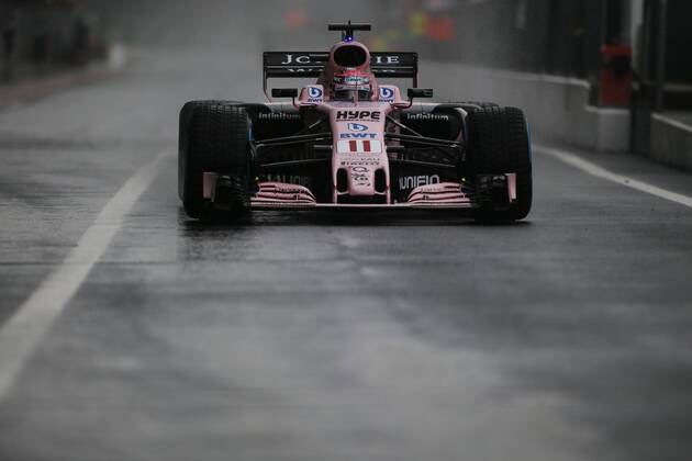 Sergio Perez of Mexico and Sahara Force India F1 team during the Formula 1 Grand Prix of Italy at the Autodromo di Monza, Monza, Italy on 2 September 2017. Copyright: xJamesxGasperottix 16380055