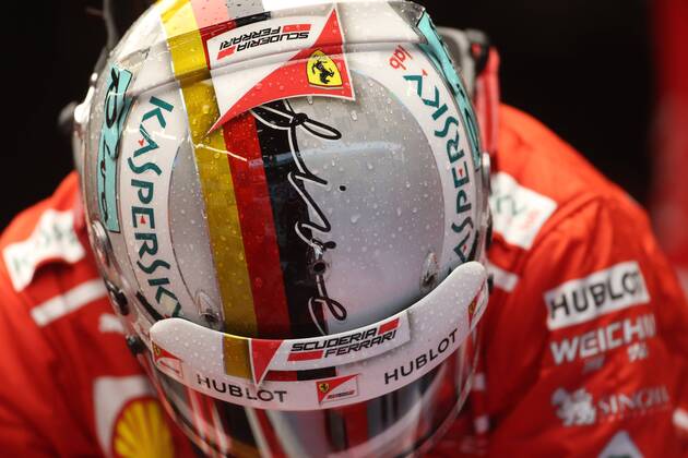 02.09.2017- Free practice 3, Sebastian Vettel (GER) Scuderia Ferrari SF70H Italian Grand Prix, Monza 31 August - 03 September 2017 02.09.2017- Free practice 3, Sebastian Vettel (GER) Scuderia Ferrari SF70H 