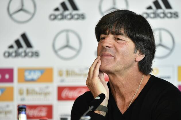 Nationaltrainer Trainer Coach Joachim Jogi Löw (GER) nachdenklich Pressekonferenz PK vor DFB Länderspiel Deutschland GER vs Norwegen NOR WMQ WM-Qualifikation zur FIFA Weltmeisterschaft 2018 Robert Schlienz Stadion, Stuttgart, Deutschland 03.09.2017 Pressekonferenz PK vor DFB Länderspiel Deutschland GER vs Norwegen NOR WMQ