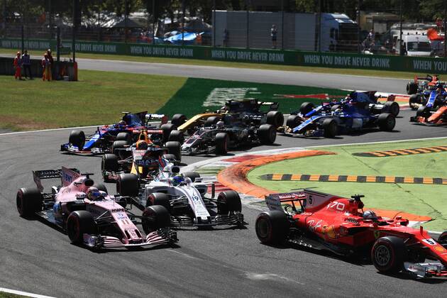 3rd September 2017, Autodromo Nazionale Monza, Monza; Italian Grand Prix, Race Day; Sergio Perez - Sahara Force India VJM10 xOctanex  ActionPlus11925439