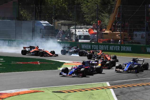 3rd September 2017, Autodromo Nazionale Monza, Monza; Italian Grand Prix, Race Day; Romain Grosjean - Haas F1 Team VF-17 xOctanex  ActionPlus11925453