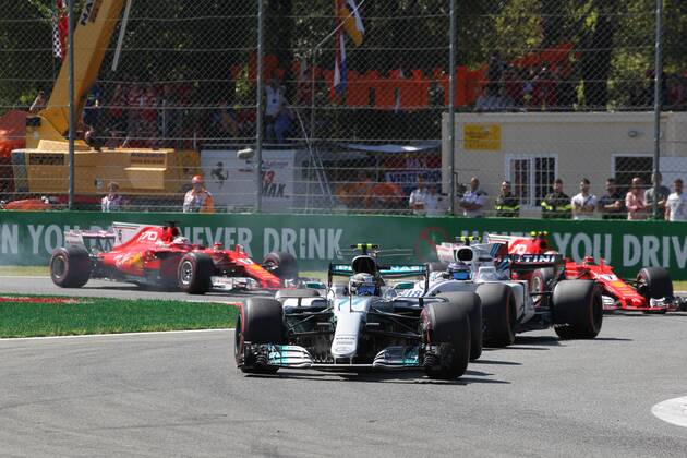 03.09.2017- Race, Valtteri Bottas (FIN) Mercedes AMG F1 W08 Italian Grand Prix, Monza 31 August - 03 September 2017 03.09.2017- Race, Valtteri Bottas (FIN) Mercedes AMG F1 W08 