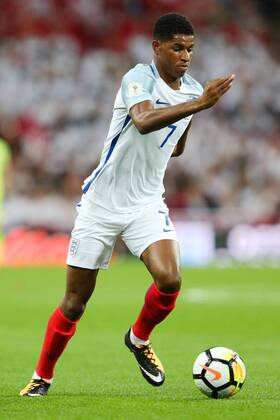 EnglandÕs Marcus Rashford during the World Cup Qualifying - European - Group F match at Wembley Stadium, London. Picture date 4th September 2017. Picture credit should read: Charlie Forgham-Bailey Sportimage EDITORIAL USE ONLY. No use with unauthorised audio, video, data, fixture lists, club league logos or live services. Online in-match use limited to 120 images, no video emulation. No use in betting, games or single club league player publications.