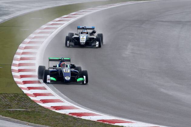 Sacha Fenestraz FRA Carlin Dallara Volkswagen at the FIA Formula 3 European Championship in frame the DTM on the Nürburgring Copyright Thomas Pakusch