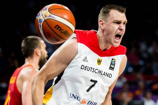 12 09 2017 Sinan Erdem Dome Istanbul Door FIBA Eurobasket 2017 Germany vs Spain Quarter-finals in Picture John Voigt man of Germany reacts during The Eurobasket 2017 Quarter Final Match between Germany and Spain AT The Sinan Erdem Dome in Istanbul Turkey ON 2017 09 12 Istanbul  EX_SPIDA