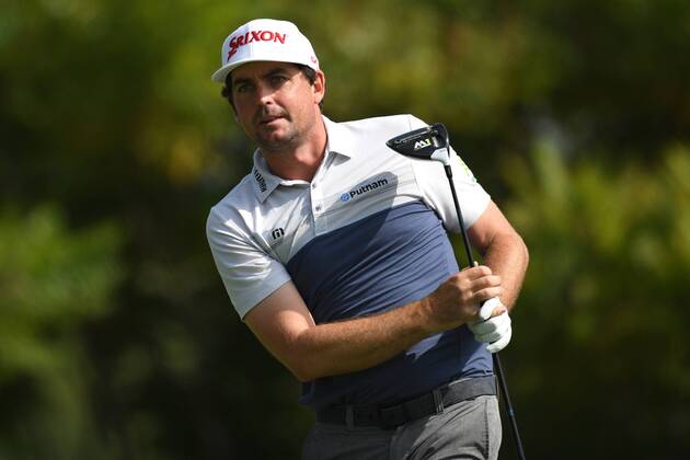 Golf, BMW Championship in Lake Forest LAKE FOREST, IL - SEPTEMBER 14: Keegan Bradley tees off at the eighth hole during the First Round of the BMW Championship on September 14, 2017, at Conway Farms Golf Club, in Lake Forest, IL. (Photo by Patrick Gorski Icon Sportswire) GOLF: SEP 14 PGA Golf Herren - BMW Championship - First Round Icon14091707 EDITORIAL USE ONLY