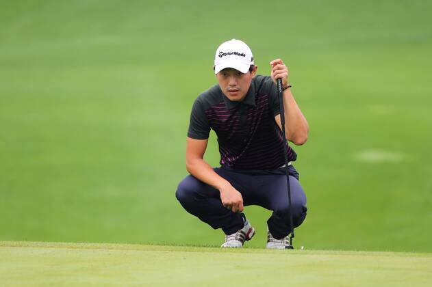 BEIJING, CHINA - SEPTEMBER 15: Seungyun Lee of South Korea in action during the second round of The Beijing Classic (Golf) as part of China Tour at Beijing Topwin Golf Country Club on September 15, 2017 in Beijing, China.  Copyright: xVCGx CFP111127138336 