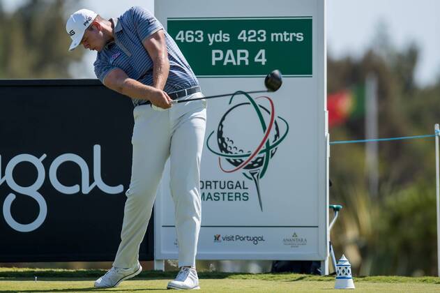 Alexander Knappe tees off on the 18th during day 1 the European Tour - Portugal Masters 2017 at Dom Pedro Victoria Golf Course, Vilamoura, Portugal on 21 September 2017. Copyright: xMatthewxBuchanx 16770035