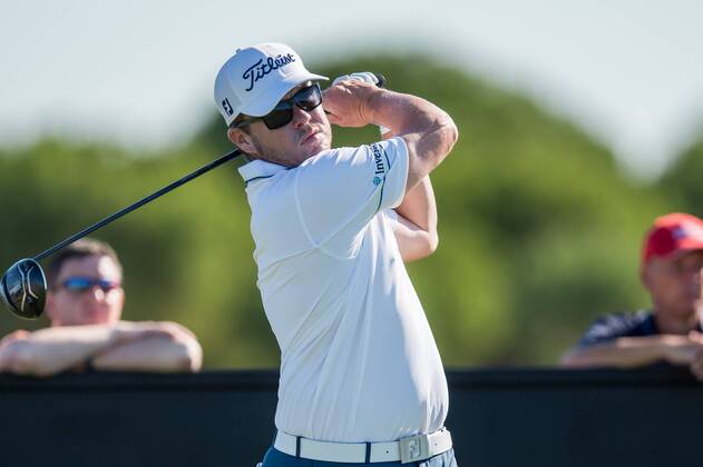Joint leader George Coetzee tees off during day 2 of the European Tour - Portugal Masters 2017 at Dom Pedro Victoria Golf Course, Vilamoura, Portugal on 22 September 2017. Copyright: xMatthewxBuchanx 16770037