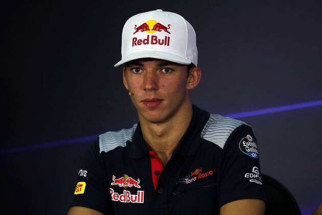 28.09.2017 - press conference PK Pressekonferenz Pierre Gasly (FRA) Scuderia Toro Rosso STR12 Malaysian Grand Prix, Sepang 28 September - 1 October 2017 28.09.2017 - Press conference, Pierre Gasly (FRA) Scuderia Toro Rosso STR12 