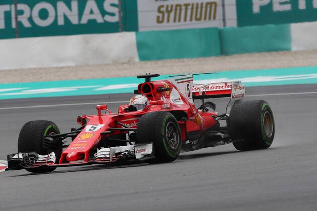 29.09.2017 - Free Practice 1, Sebastian Vettel (GER) Scuderia Ferrari SF70H Malaysian Grand Prix, Sepang 28 September - 1 October 2017 29.09.2017 - Free Practice 1, Sebastian Vettel (GER) Scuderia Ferrari SF70H 