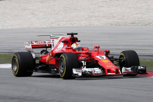 29.09.2017 - Free Practice 2, Sebastian Vettel (GER) Scuderia Ferrari SF70H Malaysian Grand Prix, Sepang 28 September - 1 October 2017 29.09.2017 - Free Practice 2, Sebastian Vettel (GER) Scuderia Ferrari SF70H 