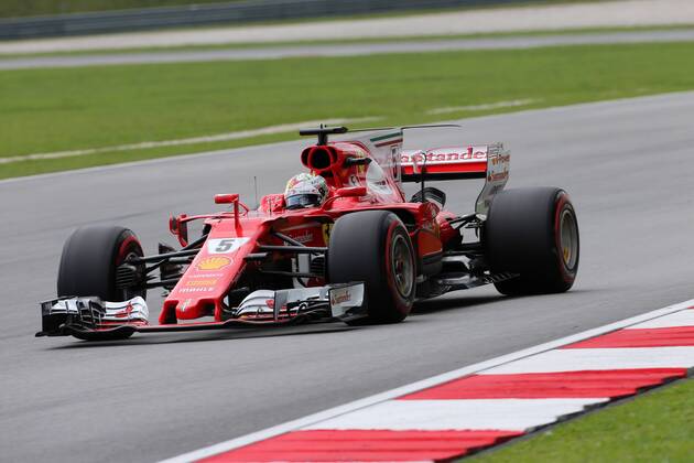 30.09.2017 - Free Practice 3, Sebastian Vettel (GER) Scuderia Ferrari SF70H Malaysian Grand Prix, Sepang 28 September - 1 October 2017 30.09.2017 - Free Practice 3, Sebastian Vettel (GER) Scuderia Ferrari SF70H 