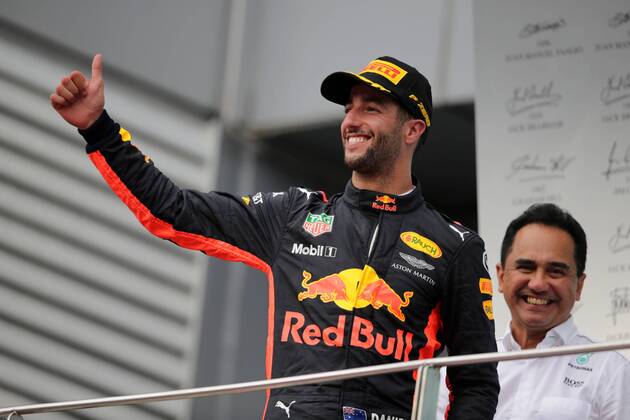 01.10.2017 - Race, 3rd place Daniel Ricciardo (AUS) Red Bull Racing RB13 Malaysian Grand Prix, Sepang 28 September - 1 October 2017 01.10.2017 - Race, 3rd place Daniel Ricciardo (AUS) Red Bull Racing RB13