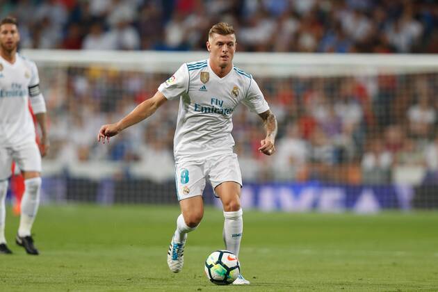 Toni Kroos (Real), OCTOBER 1, 2017 - Football Soccer : Spanish La Liga Santander match between Real Madrid CF 2-0 RCD Espanyol at the Santiago Bernabeu Stadium in Madrid, Spain. Noxthirdxpartyxsales  (heha036538)