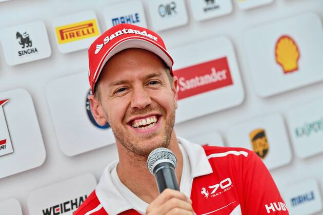 Bilder des Tages - SPORT Sebastian Vettel (GER 5), Scuderia Ferrari, Grosser Preis von Japan 2017, Vorbereitungen, Motorsport, Formel 1, 24.08.2017, Suzuka Copyright: xAndre Eibner-Pressefotox EP_JAE